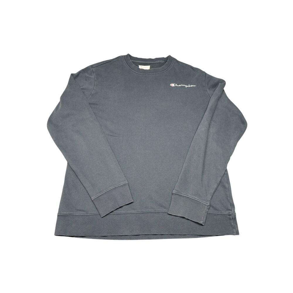 Champion Men’s Grey Pullover Crewneck Sweatshirt Size Med